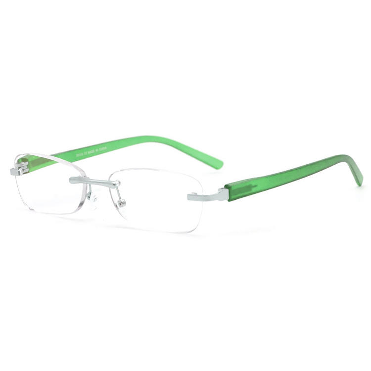 Dachuan Optical DRM368008 China Supplier Rimless Metal Reading Glasses With Plastic Legs (14)